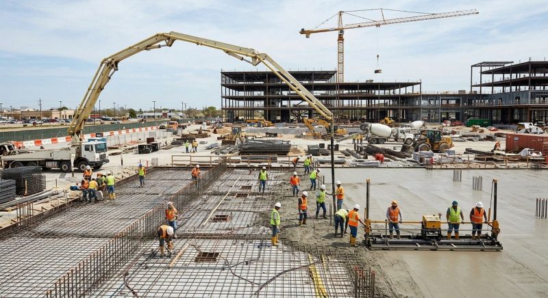 Commercial Slab Construction in Davis County, UT